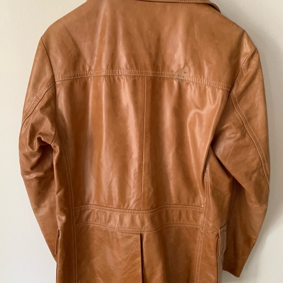 70s style made in Italy leather jacket size 46(S) - Picture 4 of 4